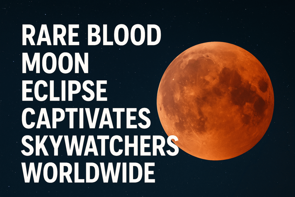 Rare Blood Moon Eclipse Captivates Skywatchers Worldwide.