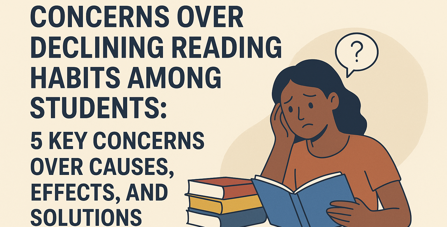 Concerns Over Declining Reading Habits Among Students: Causes, Effects, and Solutions