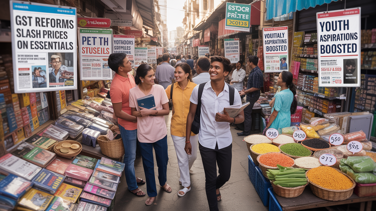 GST Reforms Slash Prices on Essentials Boost Youth Aspirations: 7 Positive Impacts for Students & Youth