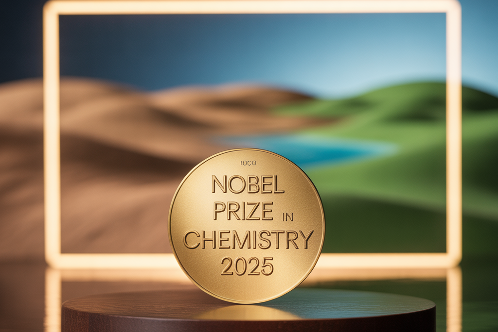Nobel Prize in Chemistry 2025 for MOFs that Trap CO₂ and Bring Water to Deserts: 50 Smart MCQs & Key Insights for Students