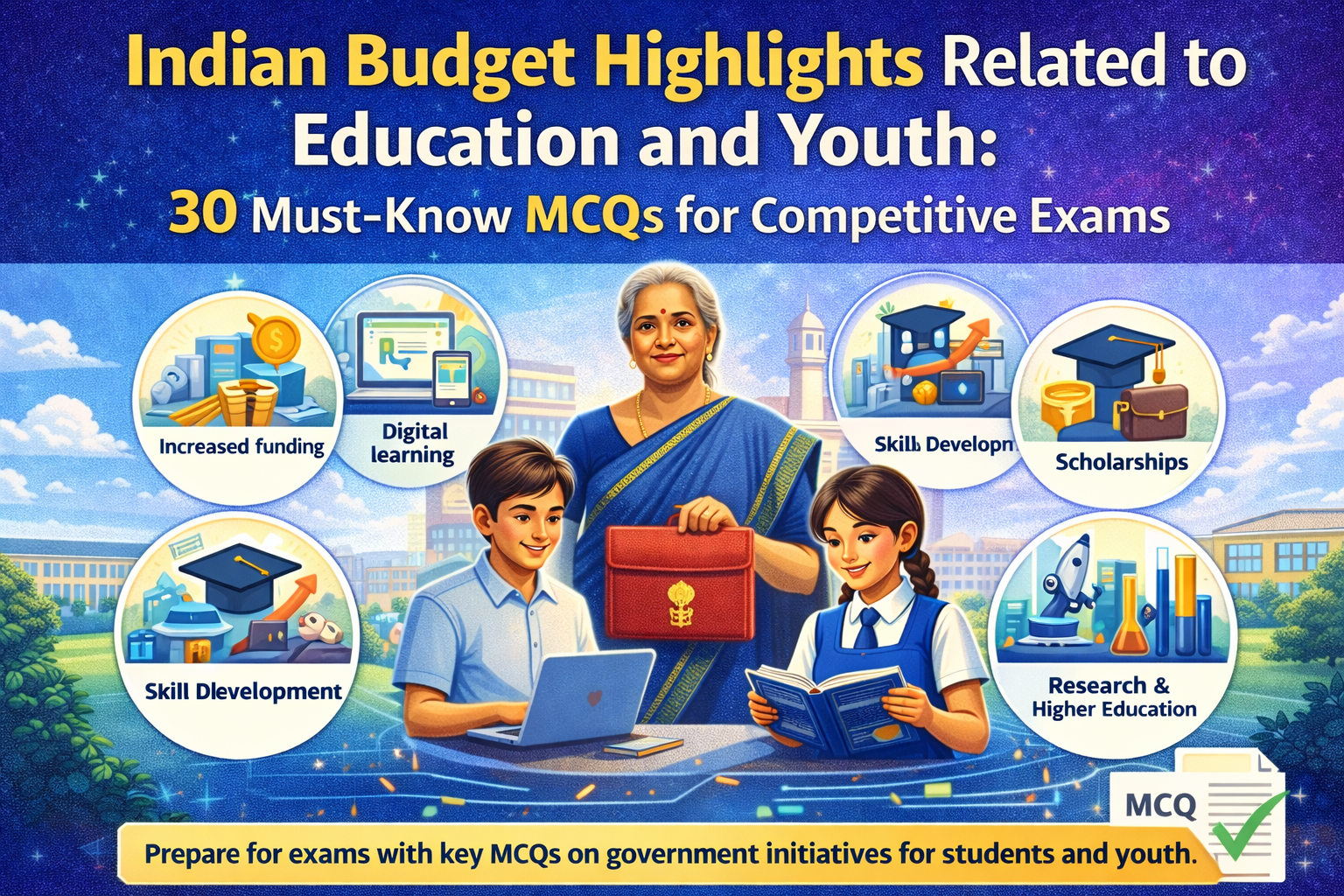 Indian Budget Highlights Related to Education and Youth