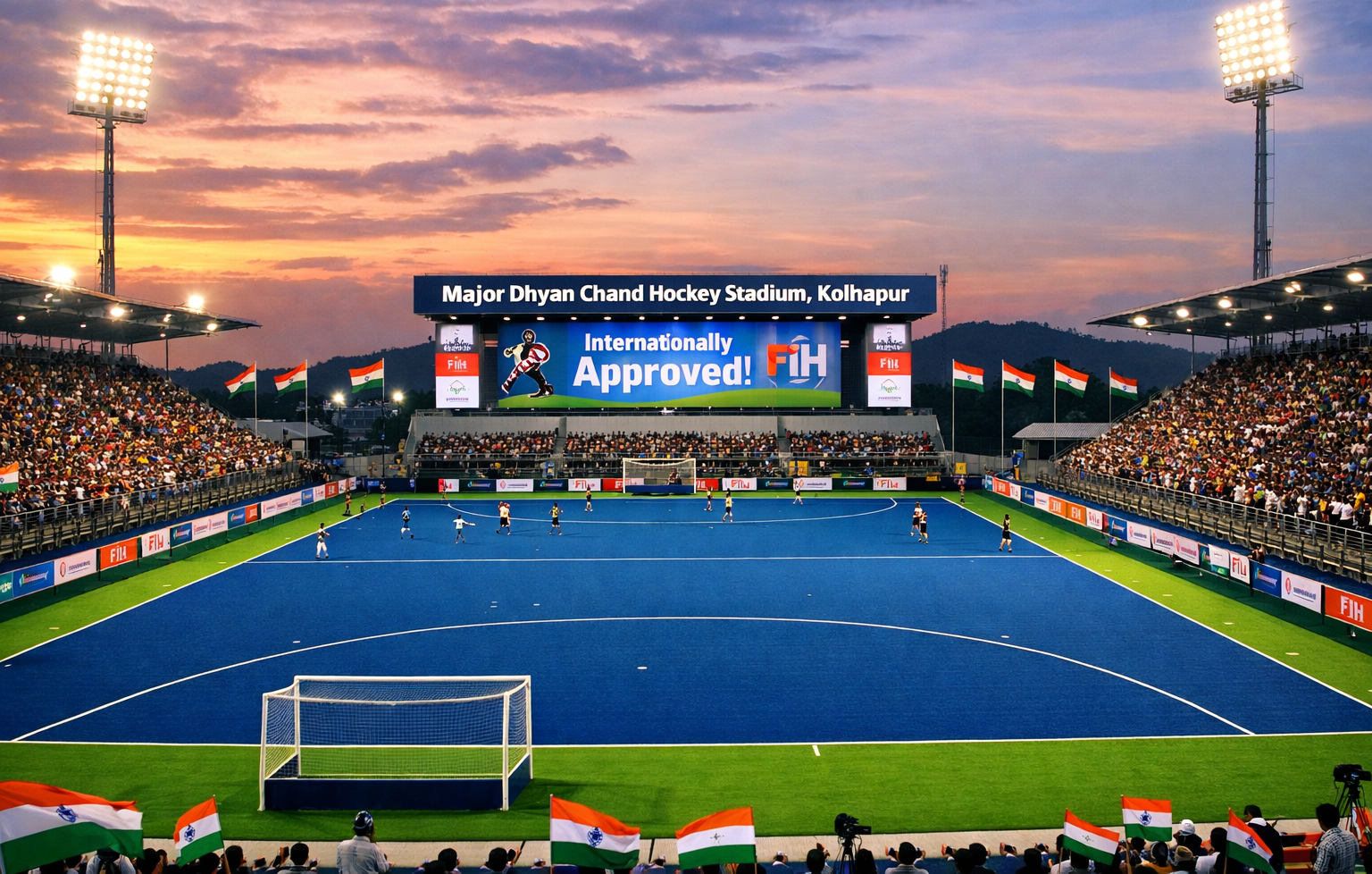 Major Hockey Stadium in Kolhapur Gets International Approval: A Landmark Moment for Indian Hockey