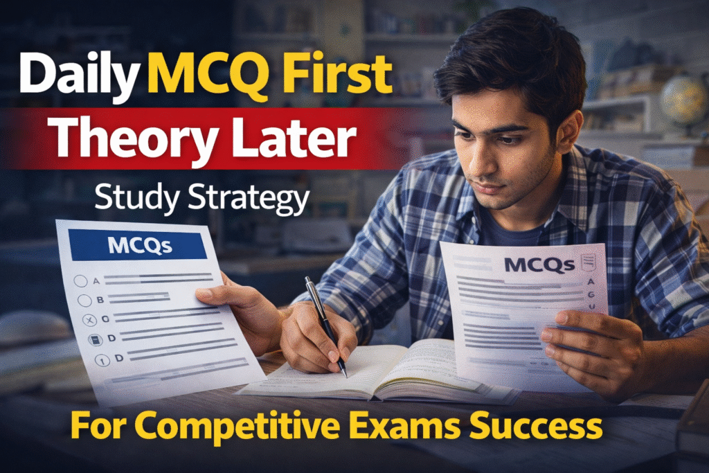 Daily MCQ First Theory Later Study Strategy