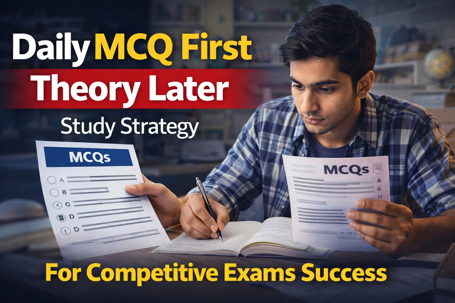 Daily MCQ First Theory Later Study Strategy